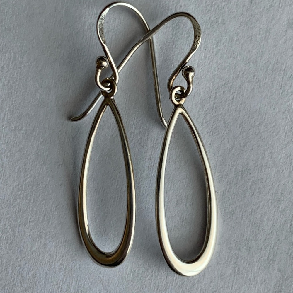Silver Tear Drop Earrings